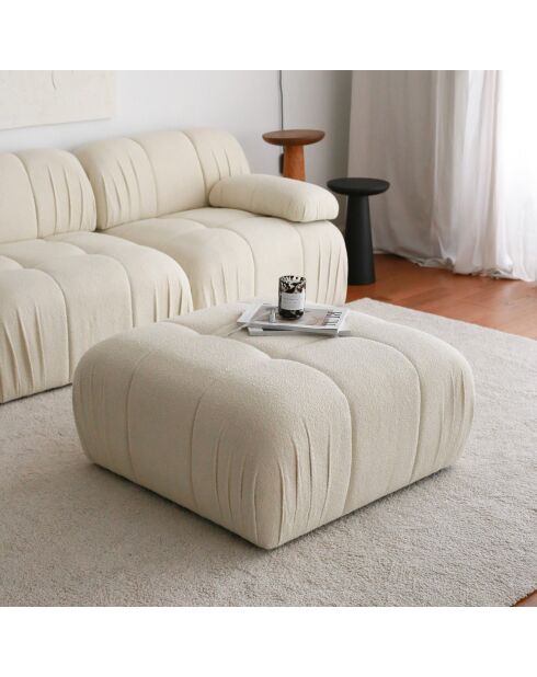 Pouf Soli écru - 89x43x89 cm