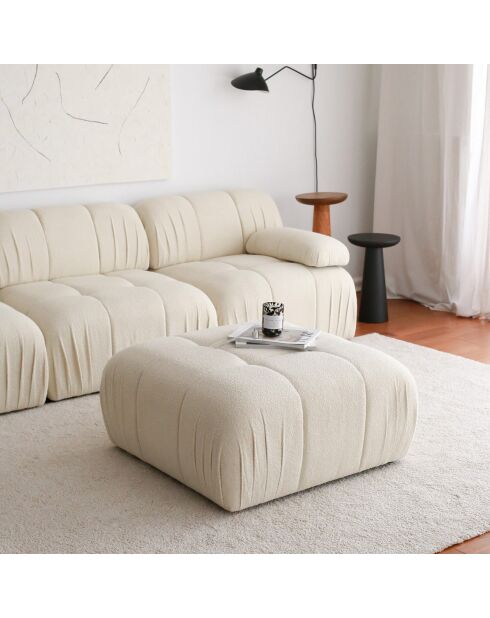 Pouf Soli écru - 89x43x89 cm