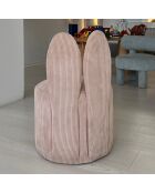 Pouf Bunny rose - 39x58x39 cm