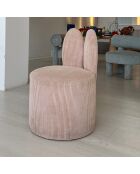 Pouf Bunny rose - 39x58x39 cm