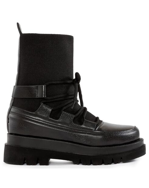 Grace schwarze Stiefel - 5 cm Absatz