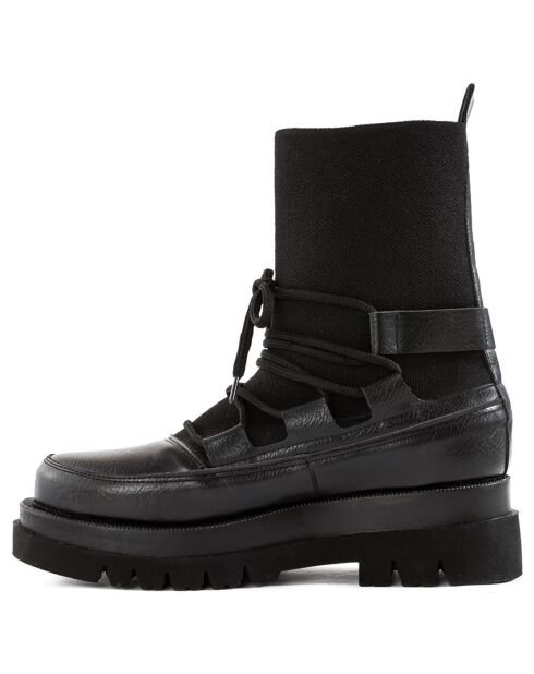 Grace schwarze Stiefel - 5 cm Absatz