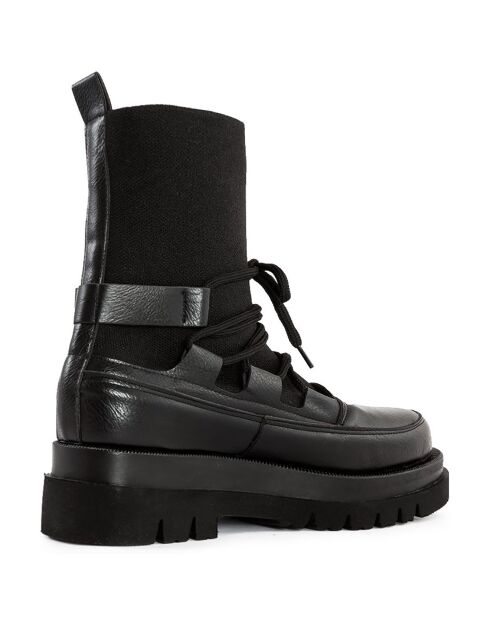 Grace schwarze Stiefel - 5 cm Absatz