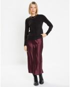 Cardigan en Maille oeko tex Fanny droit noir