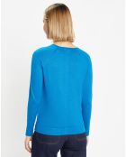 Cardigan en Maille fine Fanny bleu moyen