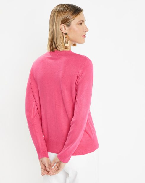 Cardigan en Maille fine Fanny rose