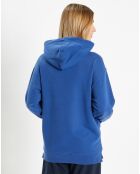 Sweat en Coton bio Raffut à capuche bleu