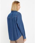 Chemise en denim de Coton bio Colorado bleu foncé