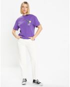 T-Shirt en Coton bio Smiley violet