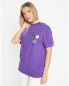 T-Shirt en Coton bio Smiley violet