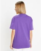 T-Shirt en Coton bio Smiley violet