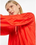 Blouse plissée Gado rouge