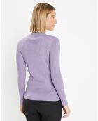 Pull en Maille stretch de fibres Ecovero® Bya lavande