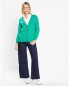 Gilet 100% Laine certifiée RWS Bess vert