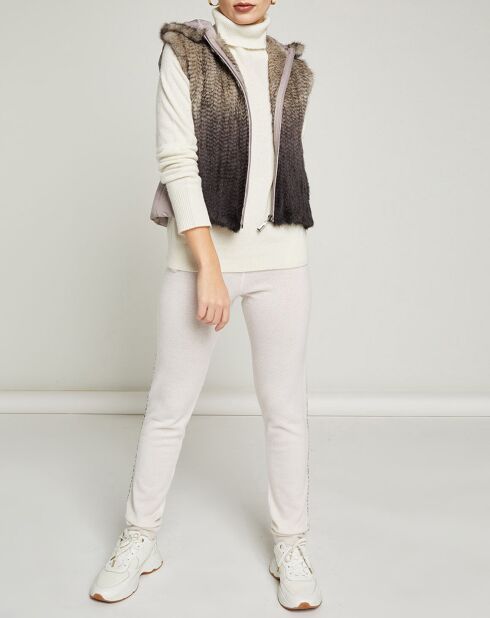 Jogging en Laine & Cachemire Jimi blanc