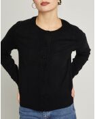 Cardigan 100% Cachemire Sonia noir