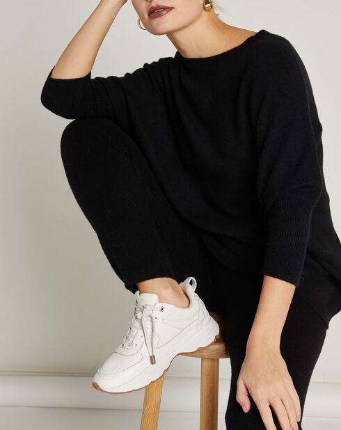 Jersey Stella negro 100% cachemir