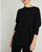 Jersey Stella negro 100% cachemir