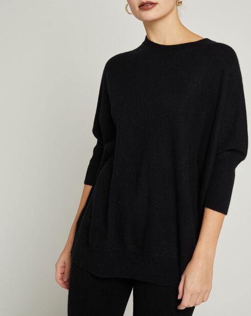 Jersey Stella negro 100% cachemir