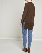 Gilet en Laine & Soie Nash marron