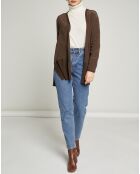 Gilet en Laine & Soie Nash marron