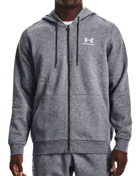 Sweat à Capuche Essentieal Fleece Fz gris