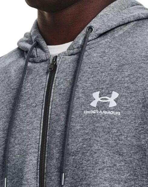 Sweat à Capuche Essentieal Fleece Fz gris