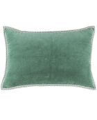 Housse de coussin velours Ella vert sauge