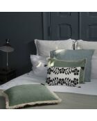 Housse de coussin velours Ella vert sauge