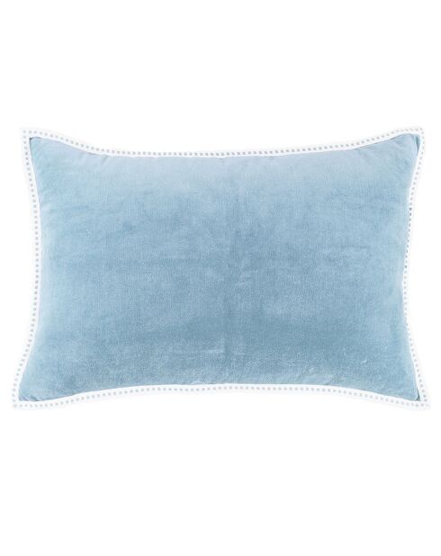 Housse de coussin velours Ella vert céladon