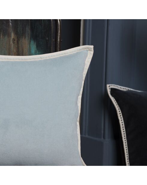 Housse de coussin velours Ella vert céladon