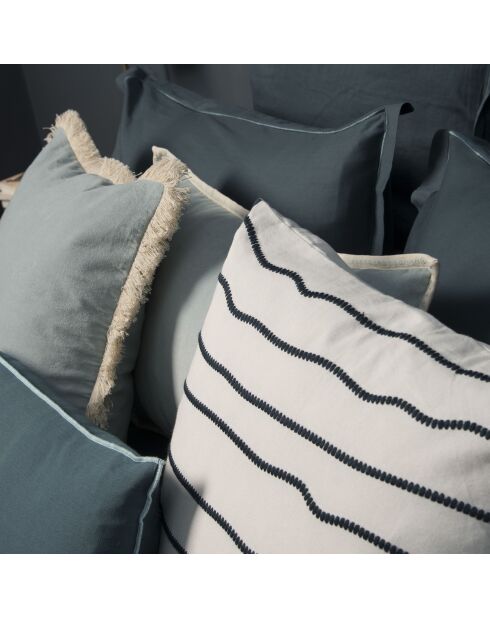 Housse de coussin velours Ella vert céladon
