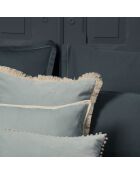 Housse de coussin velours Ella vert céladon