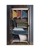 Housse de coussin velours Ella vert céladon