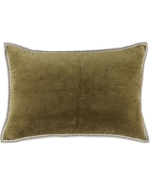 Housse de coussin velours Ella coriandre