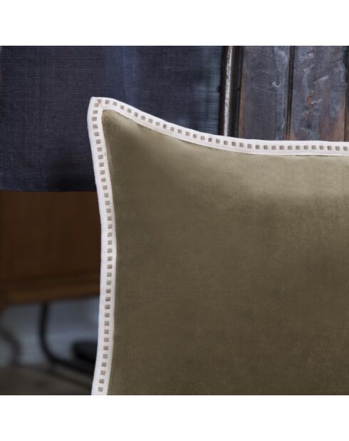 Housse de coussin velours Ella coriandre