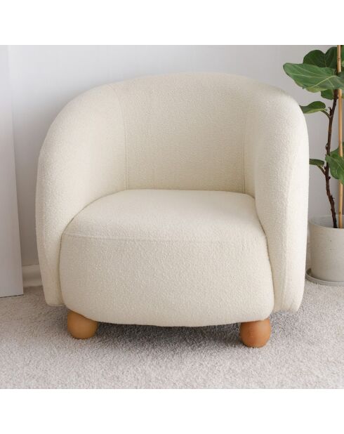 Fauteuil Slon blanc - 82x77x80 cm