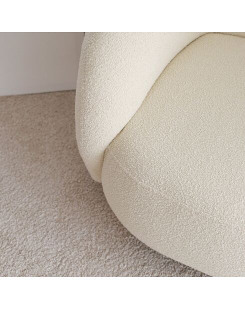 Fauteuil Slon blanc - 82x77x80 cm