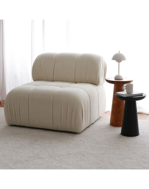 Fauteuil Soli blanc - 89x74x89 cm