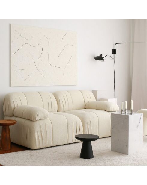 Canapé 2 places Soli blanc - 178x74x89 cm