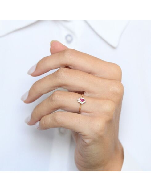 Vera Ruby & Zirkonium geelgouden ring