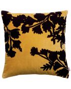 Coussin brodé Rosalie mirabelle - 45x45 cm
