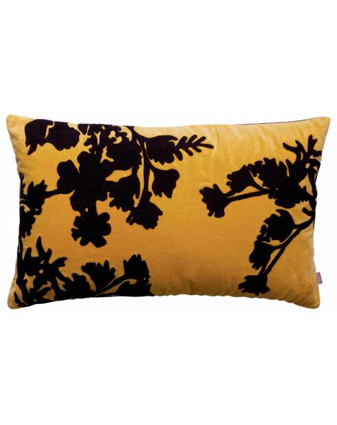 Coussin brodé Rosalie mirabelle - 40x65 cm