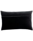 Coussin brodé Rosalie mirabelle - 40x65 cm