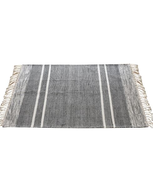 Tapis 100% Laine Kolena noir/blanc - 120x180 cm