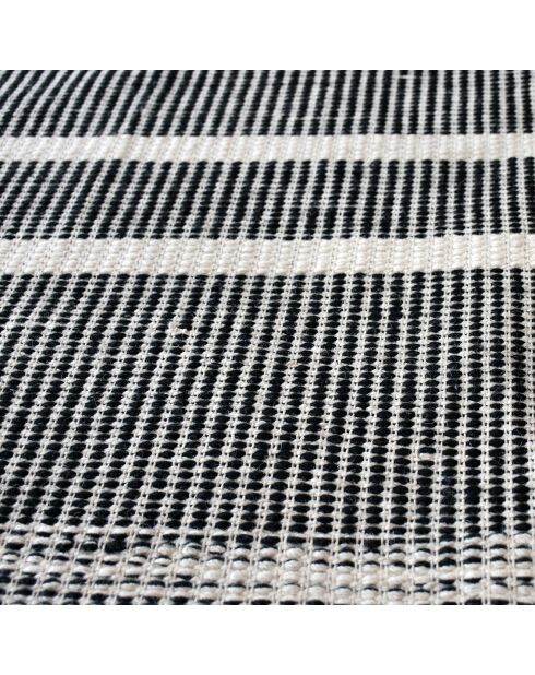 Tapis 100% Laine Kolena noir/blanc - 120x180 cm