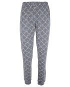 Pyjama à manches longues & pantalon bleu clair/gris