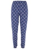 Pyjama à manches longues & pantalon lilas/bleu