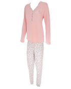 Pyjama à manches longues & pantalon rose