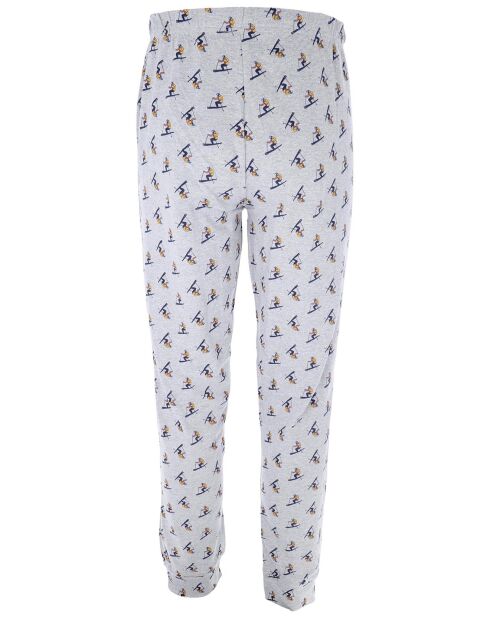 Pyjama à manches longues & pantalon bleu/gris